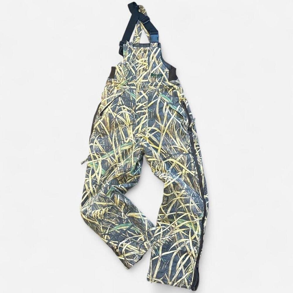 Cabela’s Camo Hunting Bib Overalls Outdoors Women’s Small Insulated Zip Legs